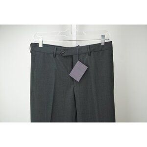 Prada Solid Gray Wool Blend Dress Pants Sz 46 NEW